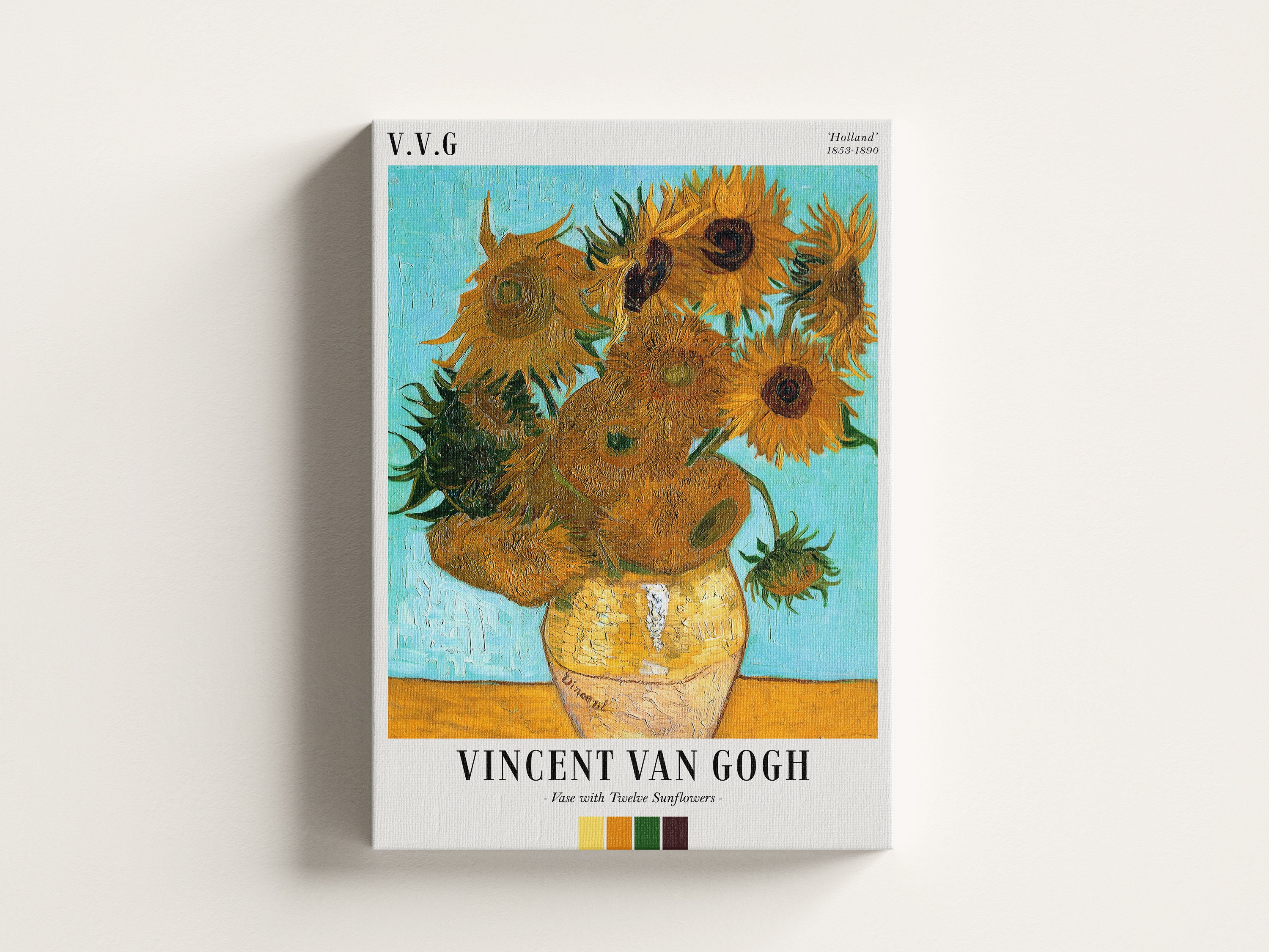 Vincent Van Gogh Poster | Vase With Twelve Sunflowers