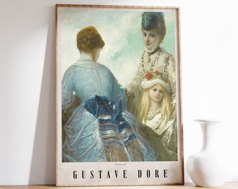 Gustave Dore Prints | La promenade | Gothic Decor | Devil Art | Memento Mori