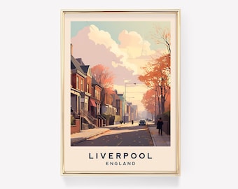 England Wall Art | Liverpool Travel Print | Liverpool Decor | Liverpool Poster | Travel Print
