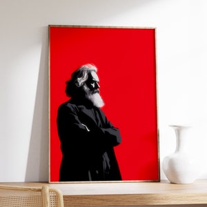 Karl Marx Druck | Vintage Druck | Minimal Wand Dekor | Wandkunst | Antike Malerei | Stimmungsvolle Wandkunst