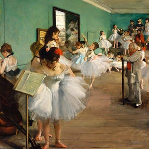 Edgar Degas Dance | Dance Class Print | Ballet Wall Art | Vintage Painting | Degas Print | Ballet Art