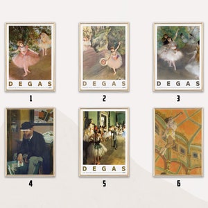 Edgar Degas | Maximalist Wall Art | Ballerina Wall Art | Eclectic Print | Exhibition Poster | Unique Gift | Vintage Painting