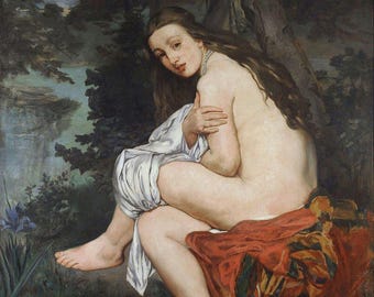 Édouard Manet The Surprised Nymph | Classic Art Print | Vintage Painting | Antique Print | Wall Art | Nymph Decor