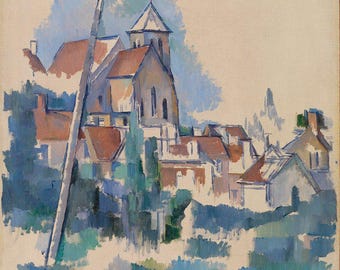 Paul Cézanne | Gardanne Village | Vintage schilderij | Muurkunst | Frans landschap | Vintage print | Poster: