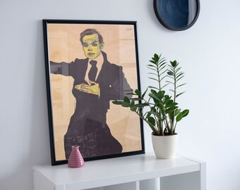 Stampa di Egon Schiele / Max Oppenheimer (1910) / Dipinto vintage / Dipinto di Egon Schiele / Poster vintage / Belle arti / Decorazione murale / Arredamento per la casa