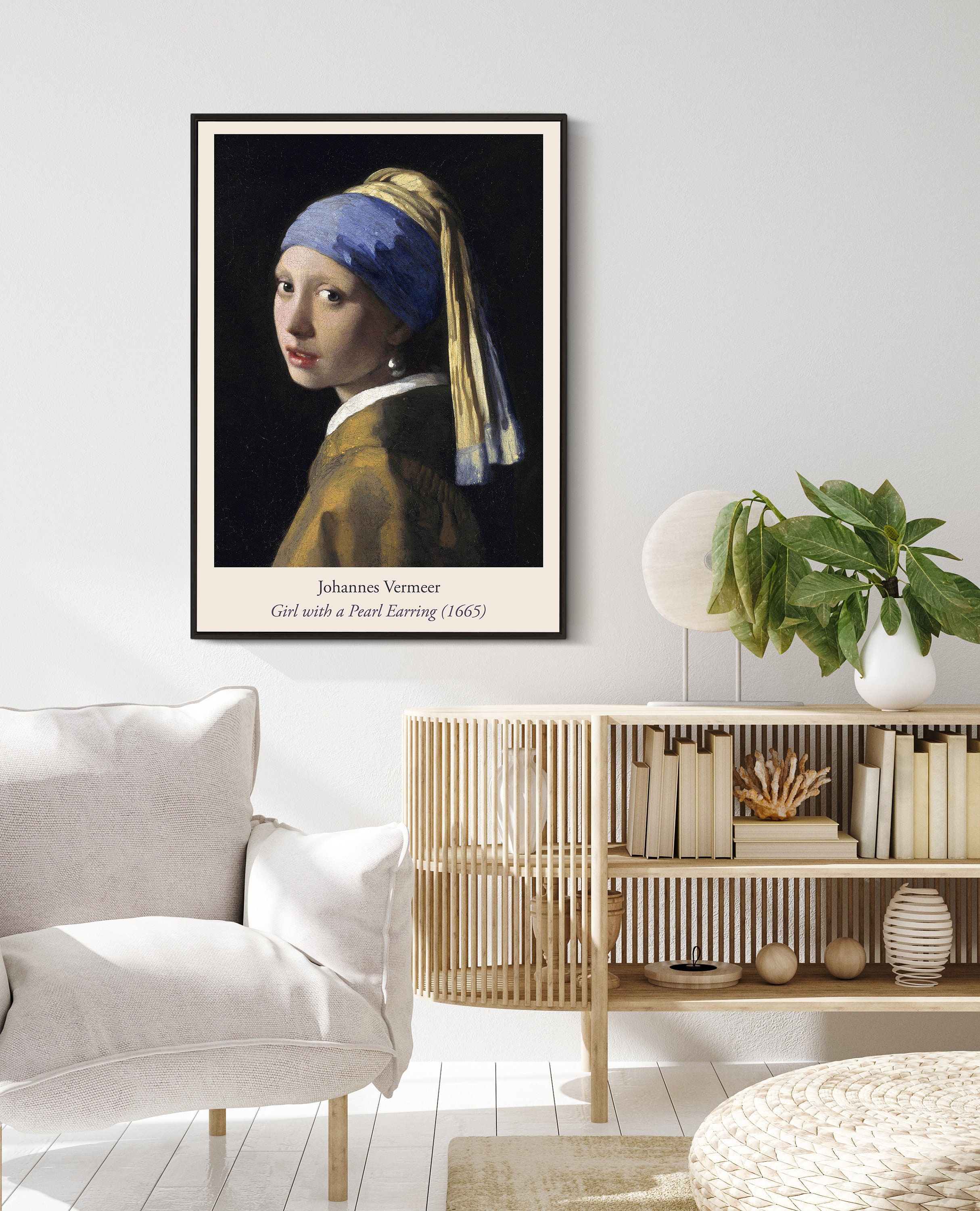Johannes Vermeer Girl with a pearl Earring 1665 | Etsy