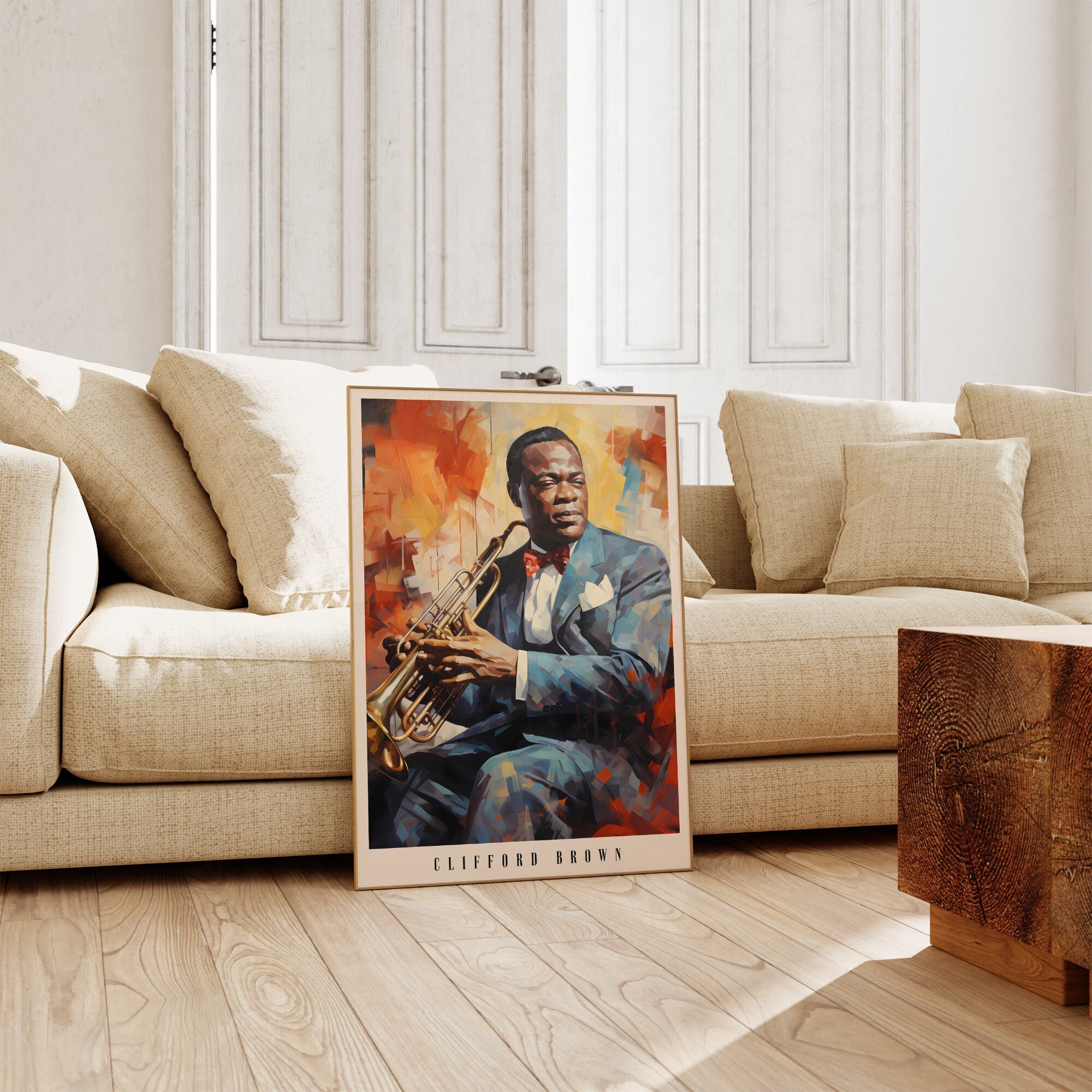 CLFFORD・BROWNトランペット ポスター Clifford Brown Poster | Musical Print | Jazz Poster | Jazz
