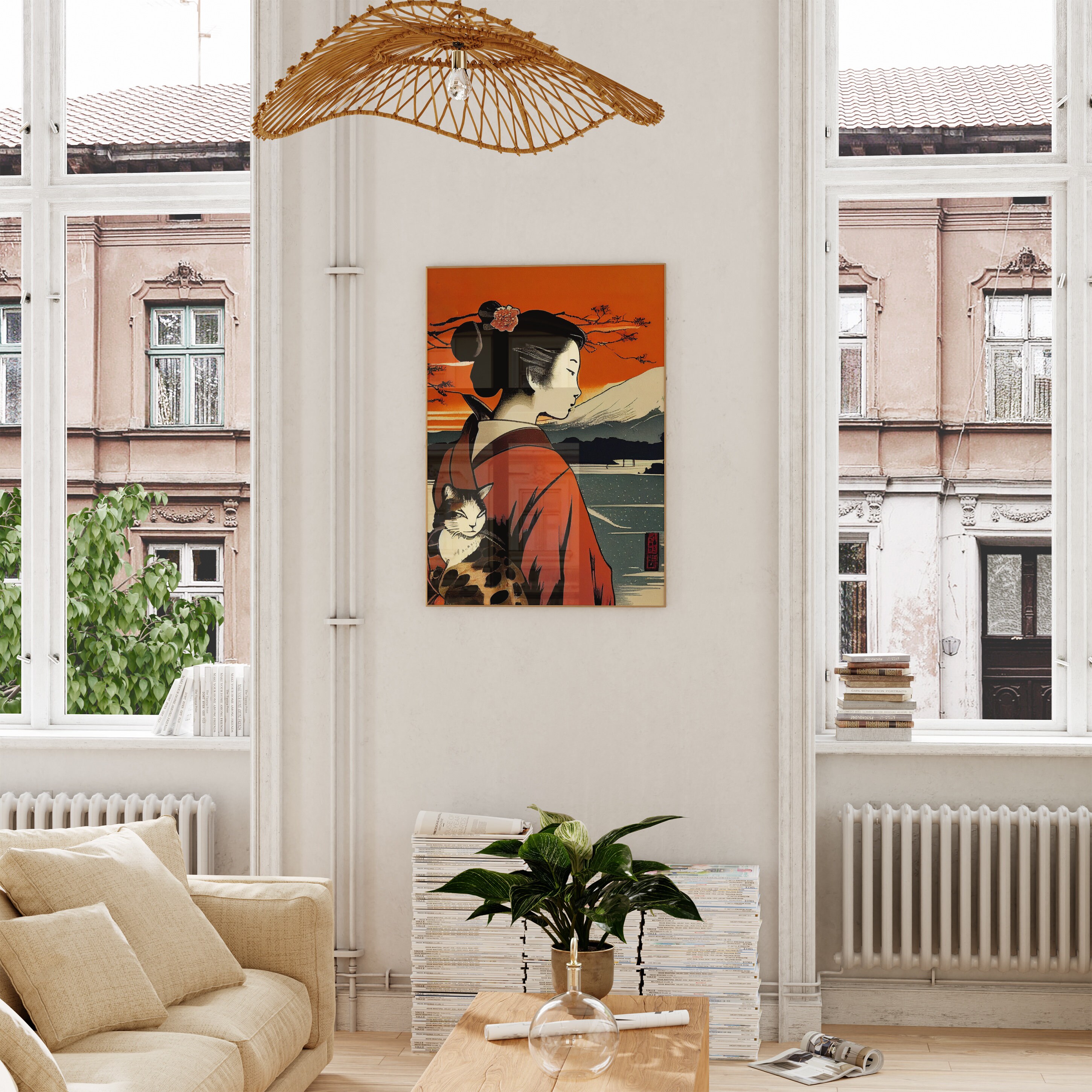 Japanese Wall Art | Geisha Poster | Japanese Print | Geisha Art Print ...