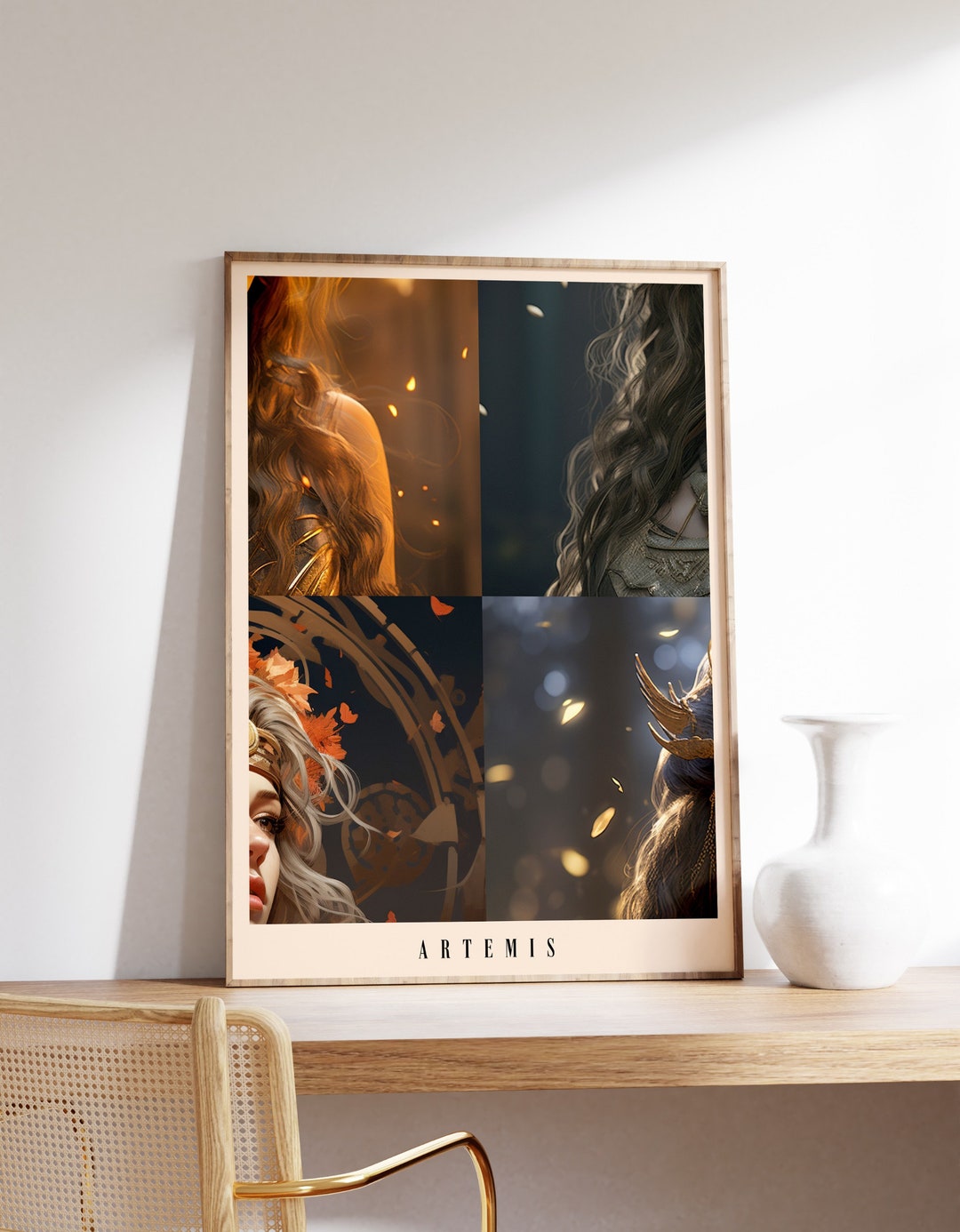 Artemis Poster | Mythology Poster | Ancient Greece Art | Mythical