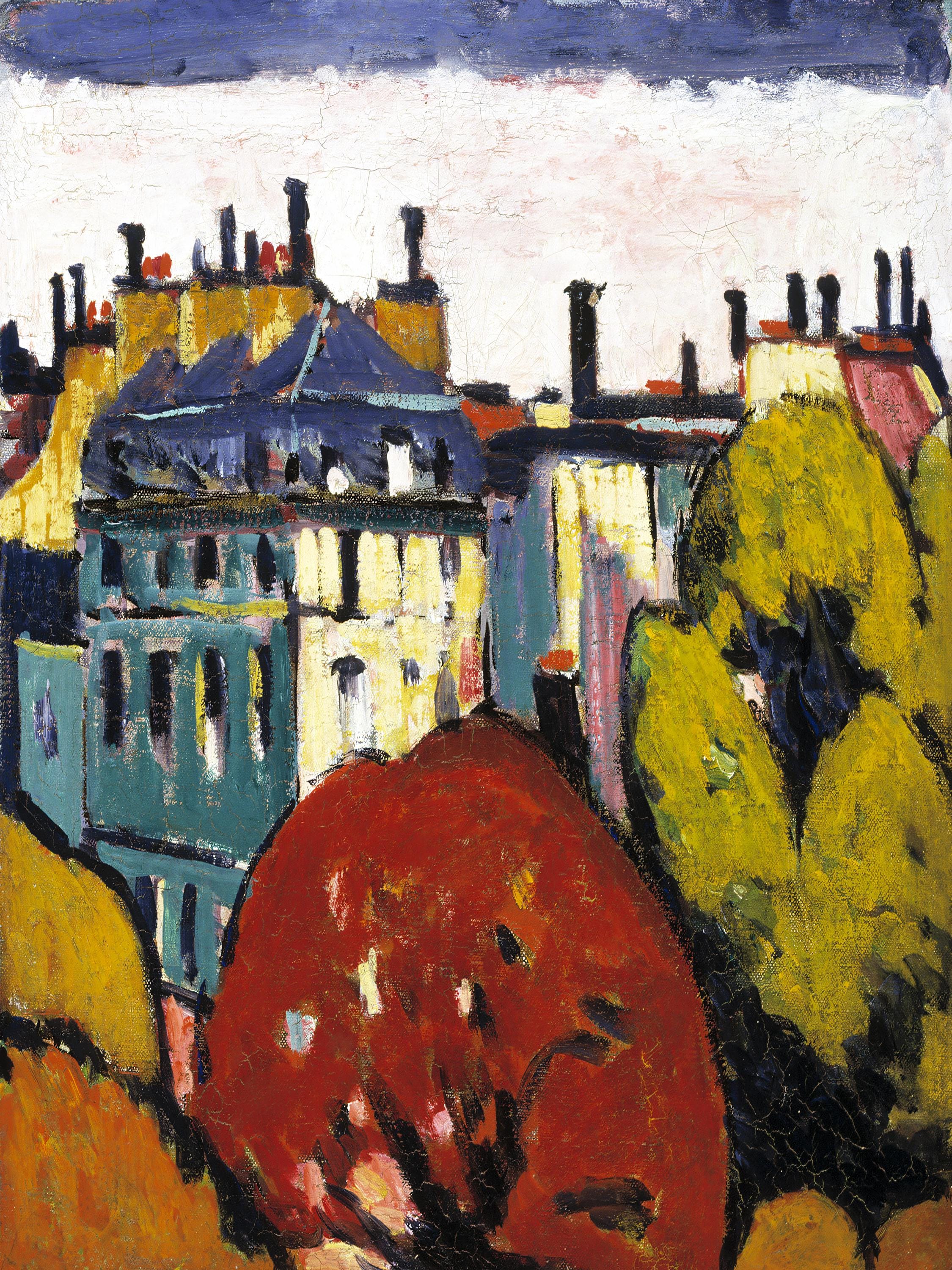 Maurice De Vlaminck Houses | Chatou | Vintage Painting | Landscape