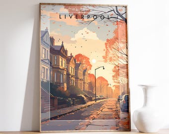 Liverpool Travel Print | England Travel Poster | England Poster | Liverpool Poster | Travel Print