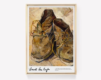 Van Gogh Art Print | Exhibition Print | Van Gogh Quote | Mid Century Modern | Modern Wall Art | Famous Painting | Art Deco