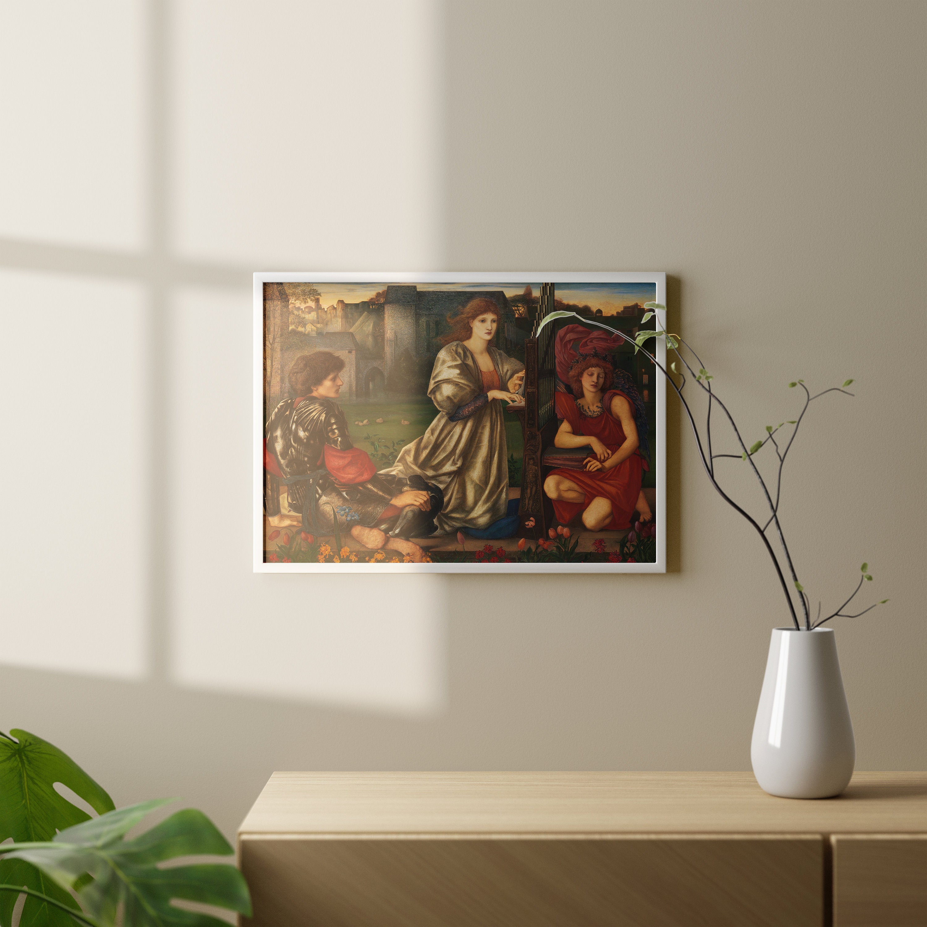 Sir Edward Burnejones the Love Song 1868 Scenery Etsy