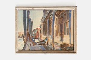 Carte D'art John Singer Sargent "Gondola Moorings On The Grand Canal" - Format 17,5 X 12,5 Cm - Carte Vierge Avec Enveloppe De Luxe