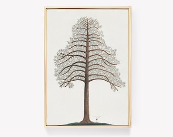 Alexander | Von | Humboldt | Araucaria | Araucana | Vintage | Painting | Tree | Print | Antique | Artwork | Botanical | Print