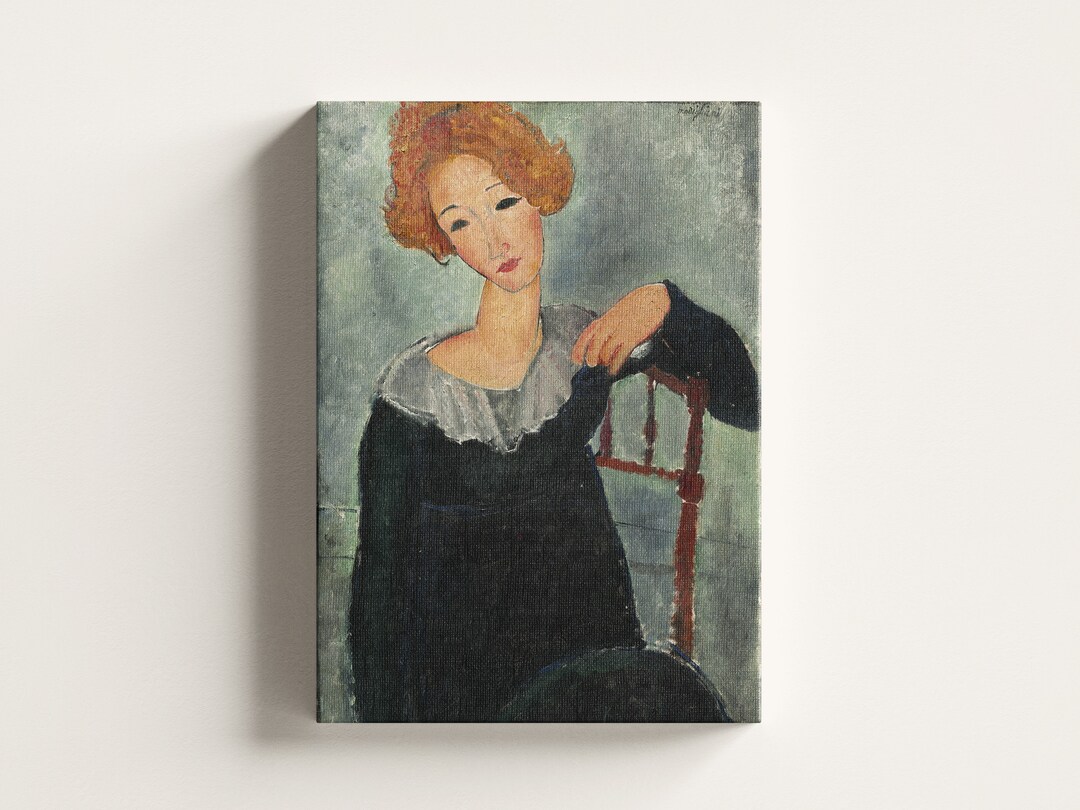 Premium Canvas | Amedeo Modigliani - Woman With Red Hair (1917
