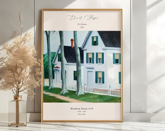 Edward Hopper Two Puritans Farmhouse Decor Poster Mid
