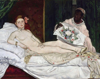 Édouard Manet Olympia | Classic Art Print | Fine Art Decor | 19th Century Painting | Vintage Oil Art