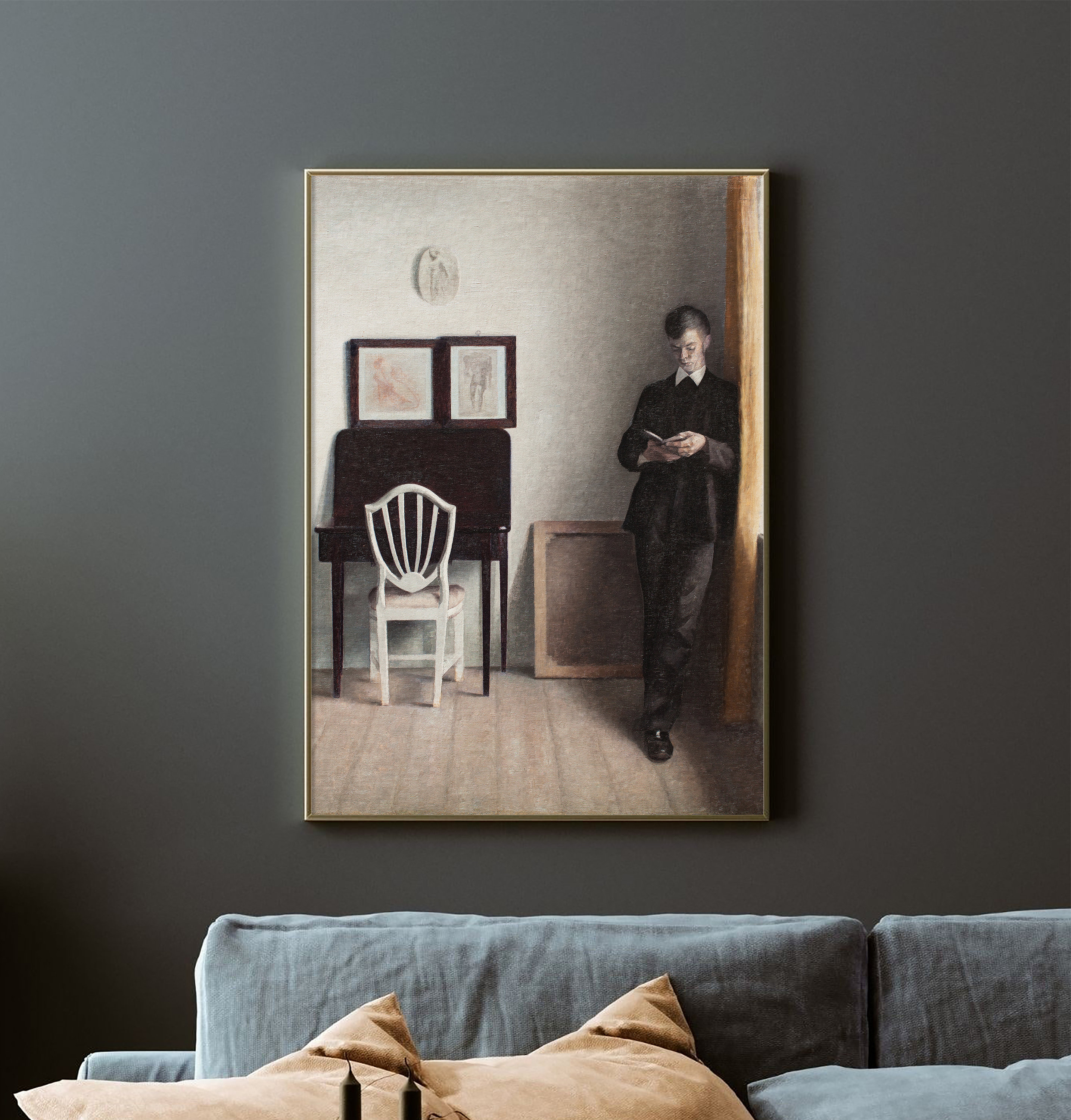 Danish Chair Poster - Etsy Danish Chair Poster - Etsy