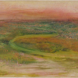 Edgar Degas Landscape | 1892 Art Print | Vintage Painting | Impressionist Print | Fine Art Poster