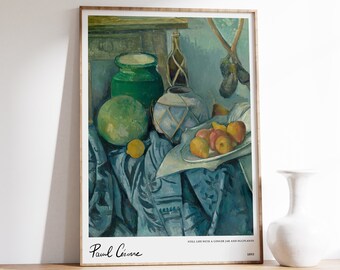 Poster di Paul Cezanne / Stampa di Paul Cezanne / Stampa artistica minimalista / Arredamento moderno per la casa / Stampa artistica della fattoria / Arredamento per la cucina