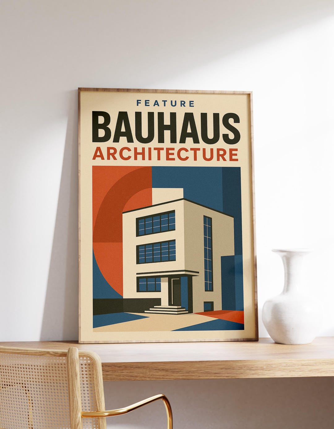 Bauhaus Architecture Poster, Germany Modernist Print, Bauhaus Wall Art ...
