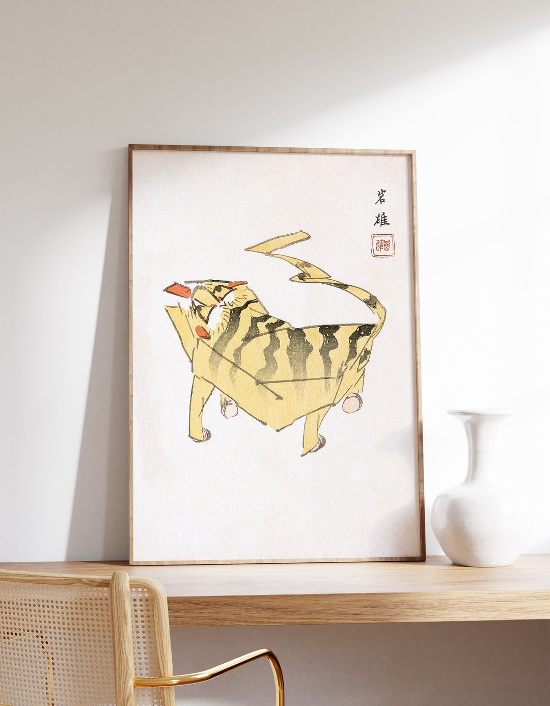 Japanese Cat Art Print | Japanese Decor | Ukiyo-e Print | Animal Wall ...