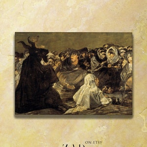 Francisco Goya - the Coven (1823) Extract - Classic Painting Photo