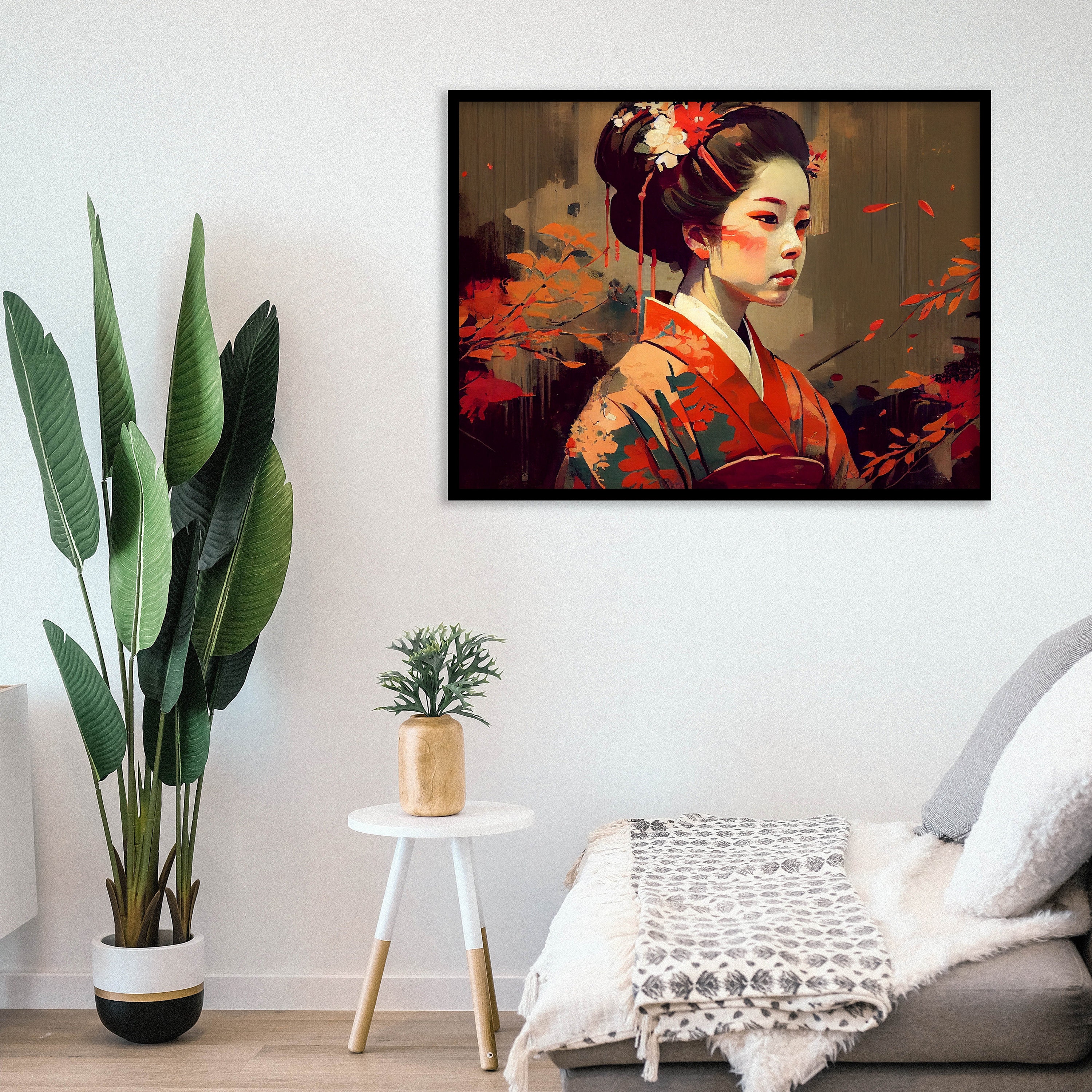 Geisha Poster | Japanese Poster | Geisha Art Print | Vintage Japanese ...