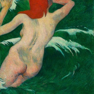 Paul Gauguin En El Mar / Pintura del mar / Arte de Gauguin / Pintura antigua / Impresión del océano / Obra de arte de 1899