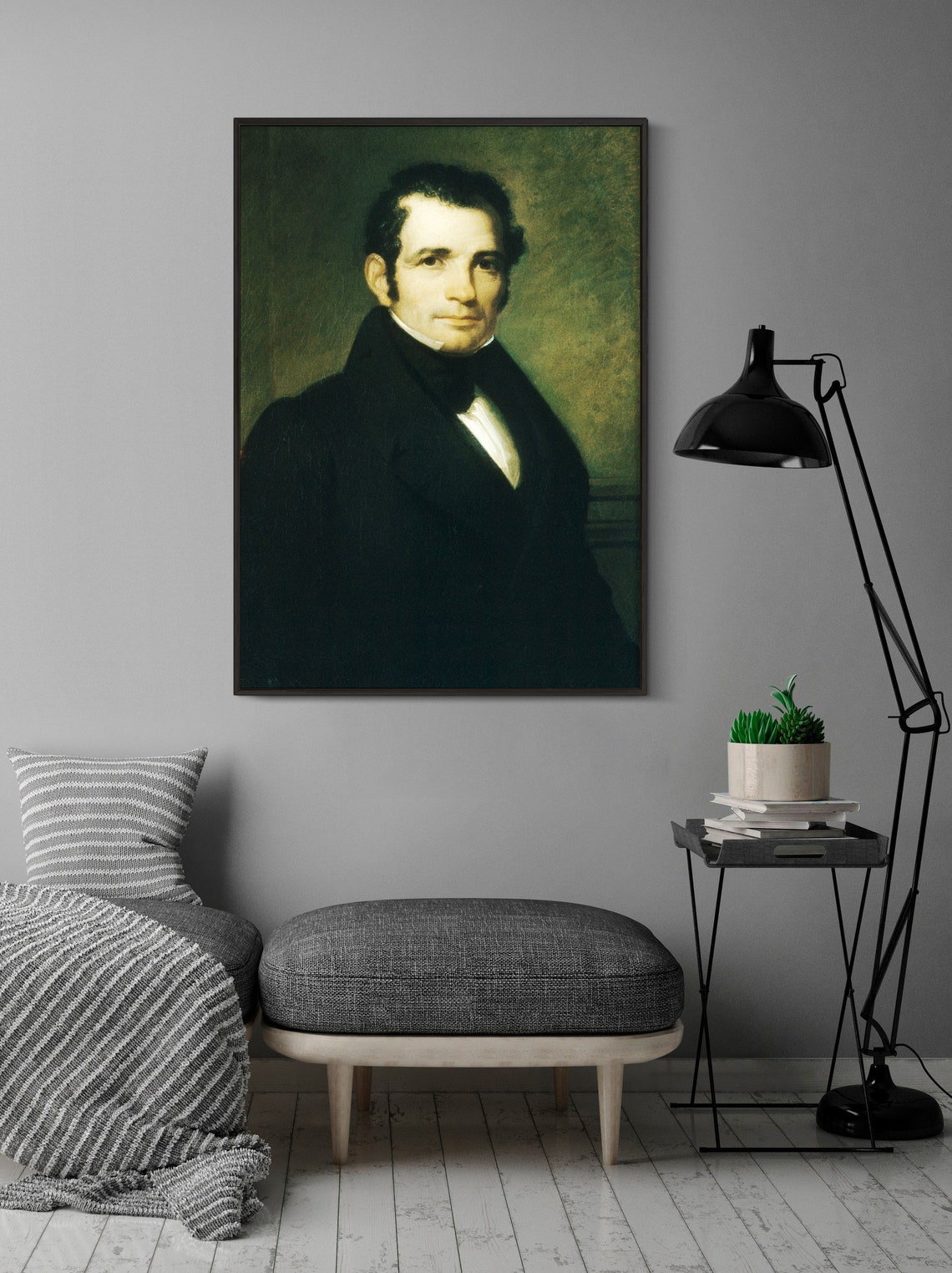 Luman Reed Collection Asher Brown Durand - Luman Reed (1835) | Vintage Antique Portrait Decor ...