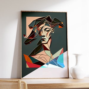 Picasso Poster | Picasso Wall Art | Museum Exhibition Art | Modern Minimal | Abstract Line Print | Pablo Picasso Style Art | Exhibition Art