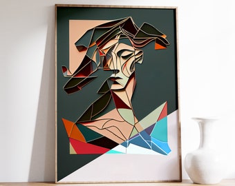 Picasso Poster | Picasso Wall Art | Museum Exhibition Art | Modern Minimal | Abstract Line Print | Pablo Picasso Style Art | Exhibition Art