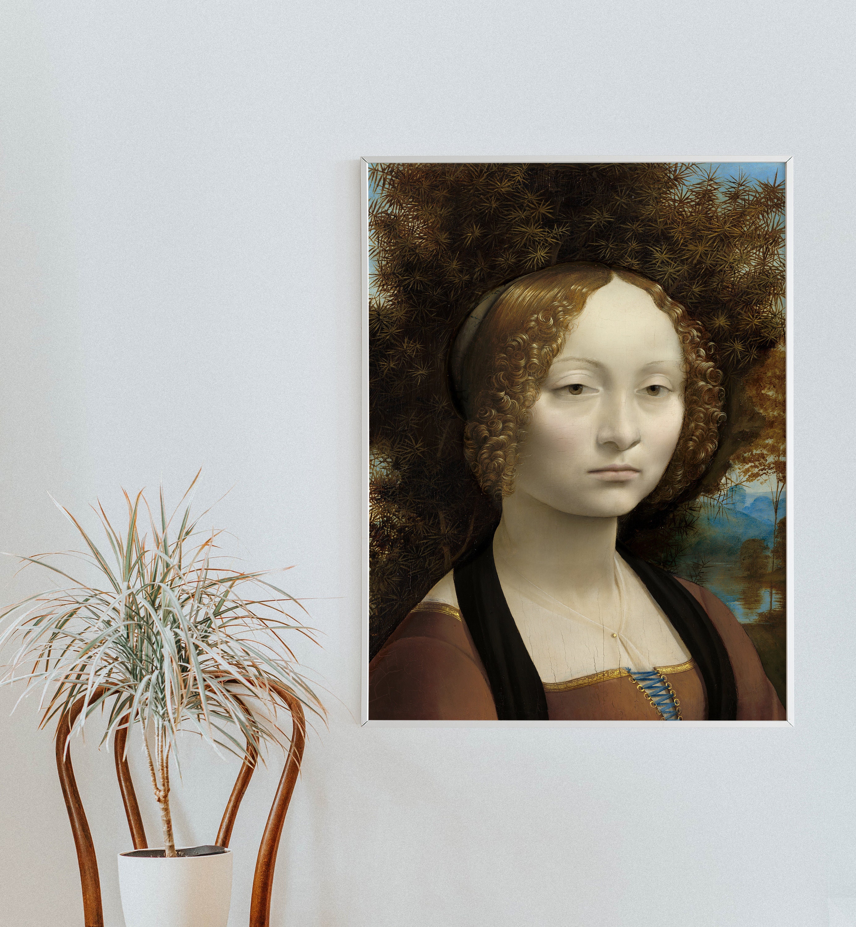 Leonardo da Vinci Ginevra de Benci 1474 clásica Etsy España