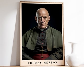 Thomas Merton | Thomas Merton Poster | Vintage-Kunst | Antikes Dekor | Moderne Wandkunst | Wohnzimmer-Druck