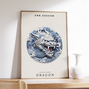 Dragon Print | Dragon Poster | Vintage Japanese Art | Antique Decor ...