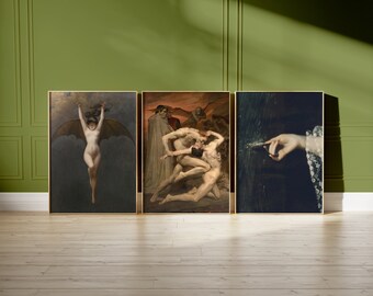 Dark Academia Set of 3 Posters | Dark Academia Art Poster | Dark Academia Print | Dark Academia Poster | Dark Cottagecore Art Print