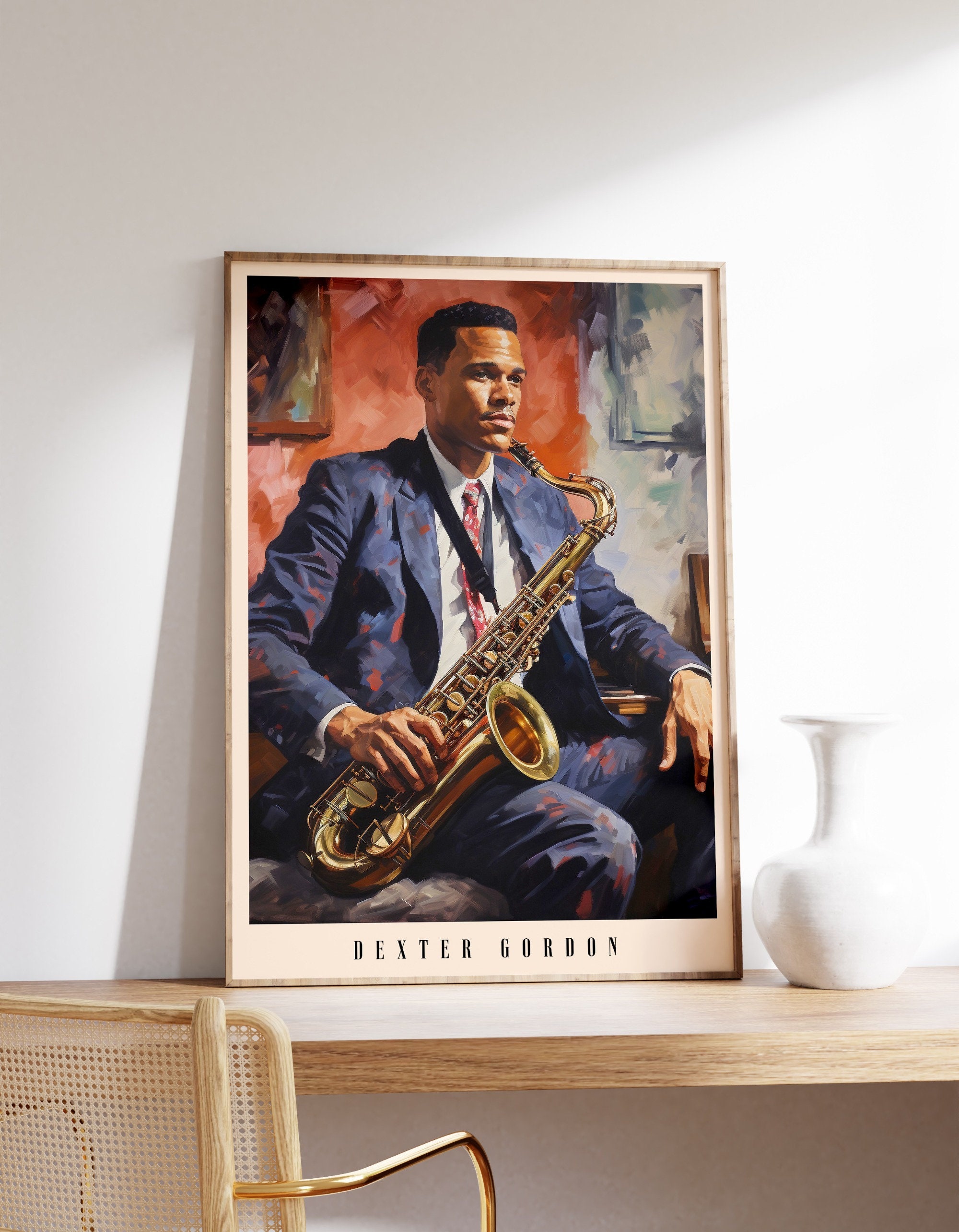(Z-74) 【デクスター・ゴードン 大・小　ジャズポスター・・・ 】 Dexter Gordon Poster - Etsy