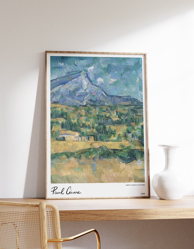 Paul Cezanne Poster | Paul Cezanne Print | Minimalist Art Print ...