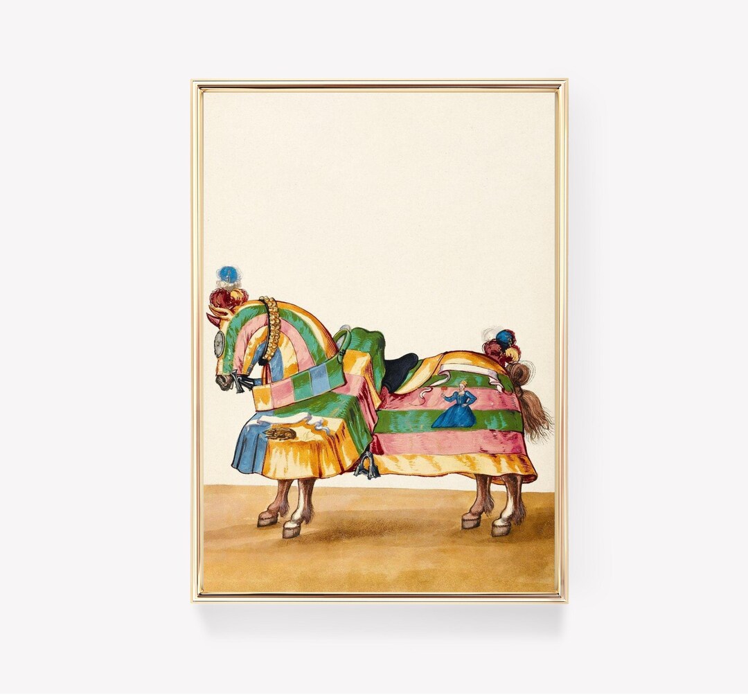 Vintage Carousel Horse | Antique Horse Print | Wall Art | Vintage ...