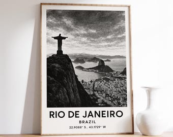 Maxi Poster Rio De Janeiro 61x91,5 Cm – Cristo Redentore – Stampato Su Carta Di Qualità – Arrotolato In Tubo, Licenza Ufficiale, Prodotto UK