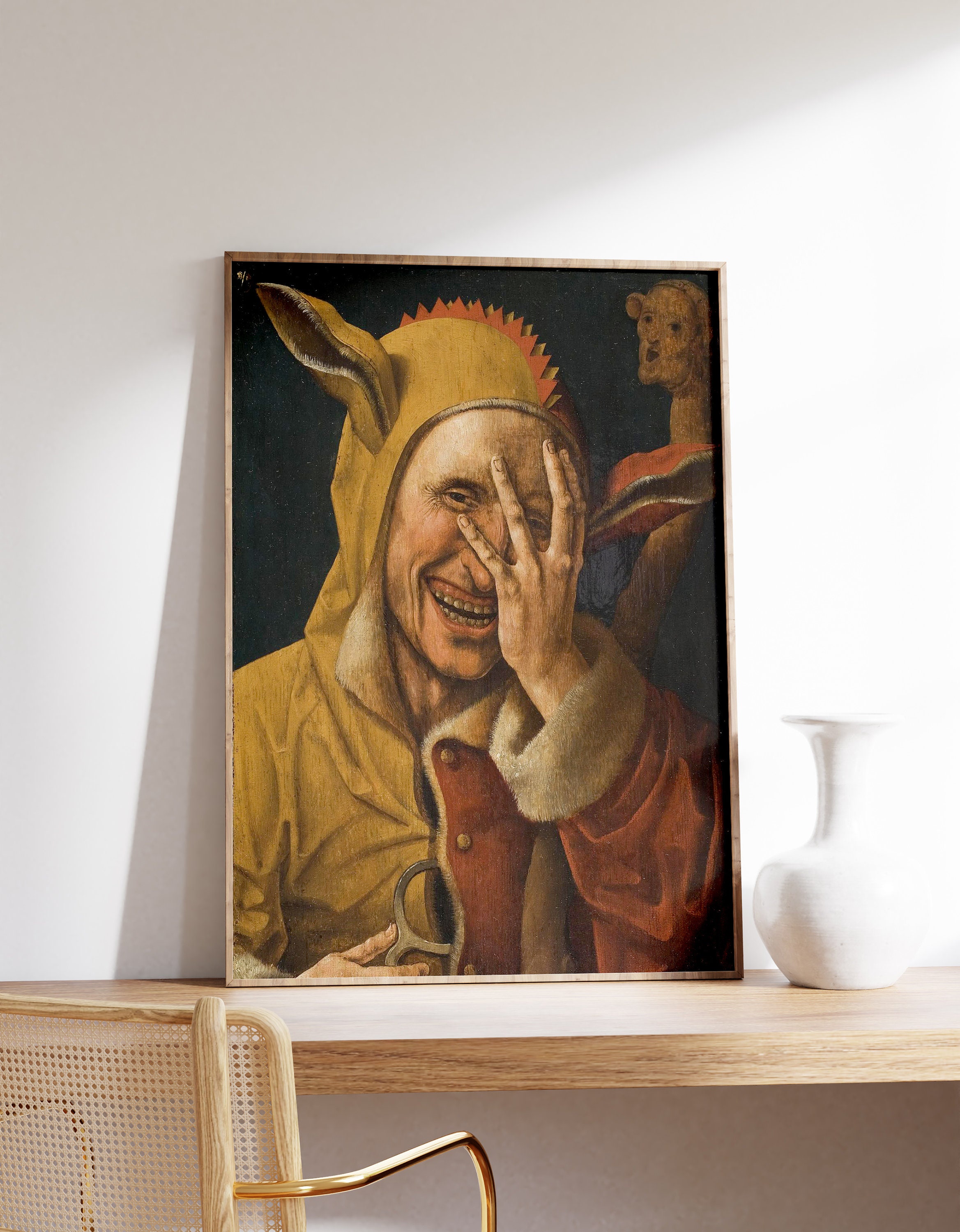 Laughing Fool | Possibly Jacob Cornelisz. Van Oostsanen | 1500