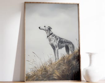 Vintage Dog Print | Dog Poster | Wall Art | Vintage Prints | Minimal Home Decor | Living Room Decor