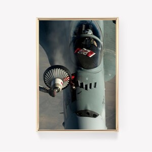 Aerial Refueling | Military Jet | Aircraft Print | Vintage Painting | Aviation Art | Vintage Print | Pilot Perspective | Air Force Print