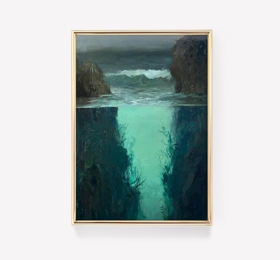 Tide Pool by Jeremy Miranda, 1980 | Serene Ocean Art Print