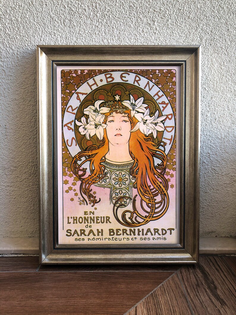 Alphonse Mucha Sarah Bernhardt New Fine Art Giclee Print Etsy