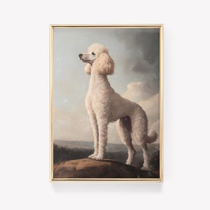 Vintage Poodle Dog Print | Poodle Poster | Dog Wall Art | Vintage ...