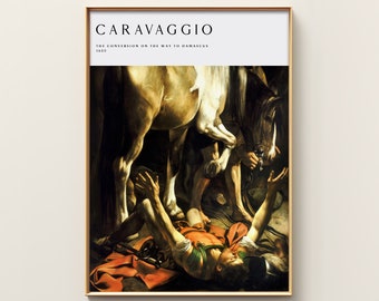 Impressão artística de Caravaggio | Arte de parede moderna | Pôster de Caravaggio | Arte de parede de Caravaggio | Arte de parede barroca | Pôster de exposição em museu