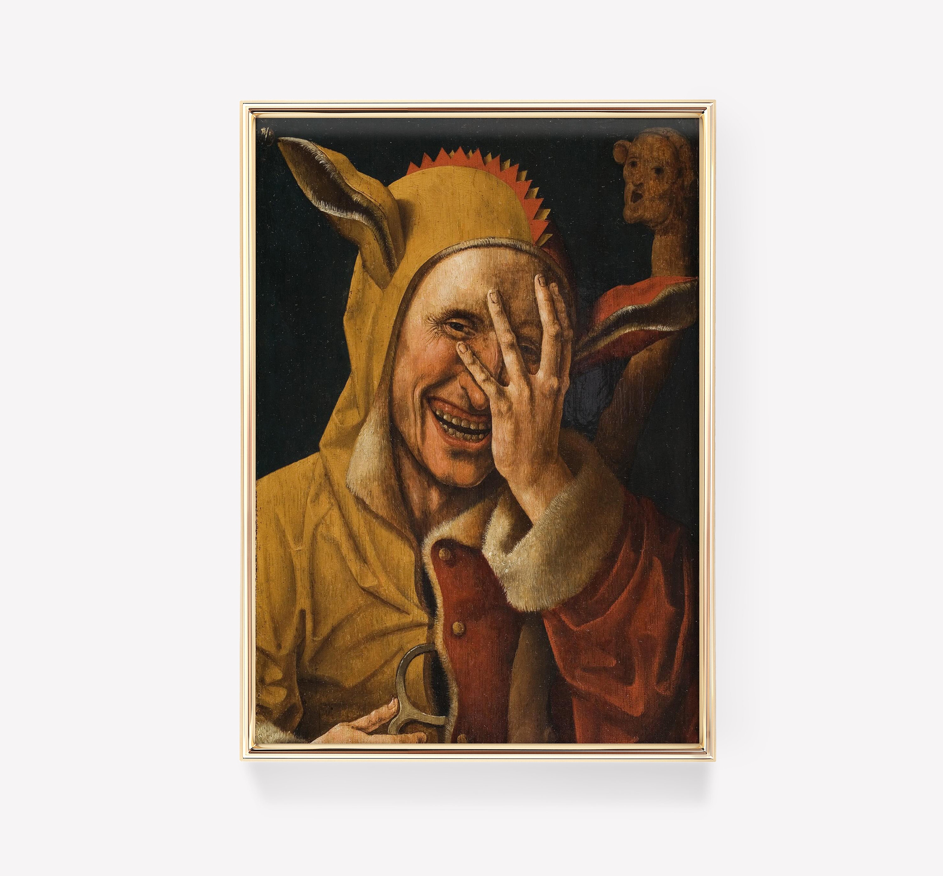 Laughing Fool | Possibly Jacob Cornelisz. Van Oostsanen | 1500