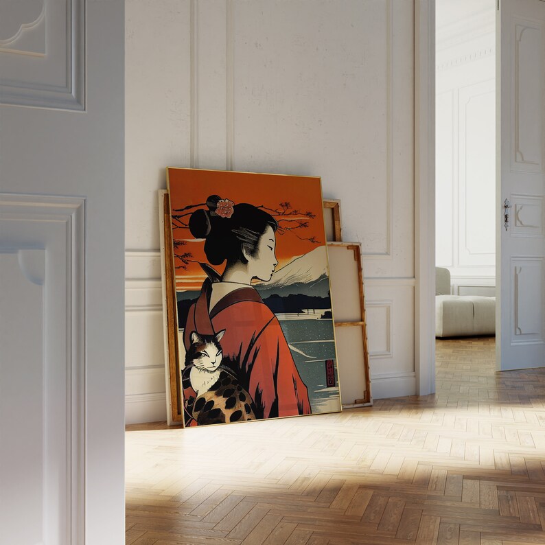 Japanese Wall Art | Geisha Poster | Japanese Print | Geisha Art Print ...